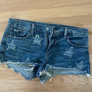 Denim Supply cut off shorts with stars sz 30
